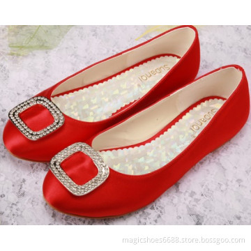Red Wedding Shoes Flats Latest Design